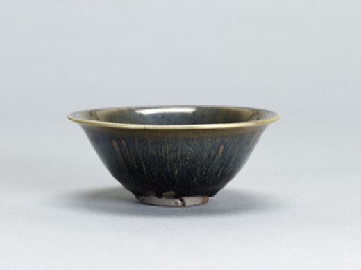 建窑黑釉兔毫盏